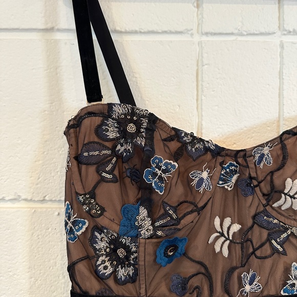 For Love & Lemons Beatrice Maxi Dress in Blue - Picture 6 of 8